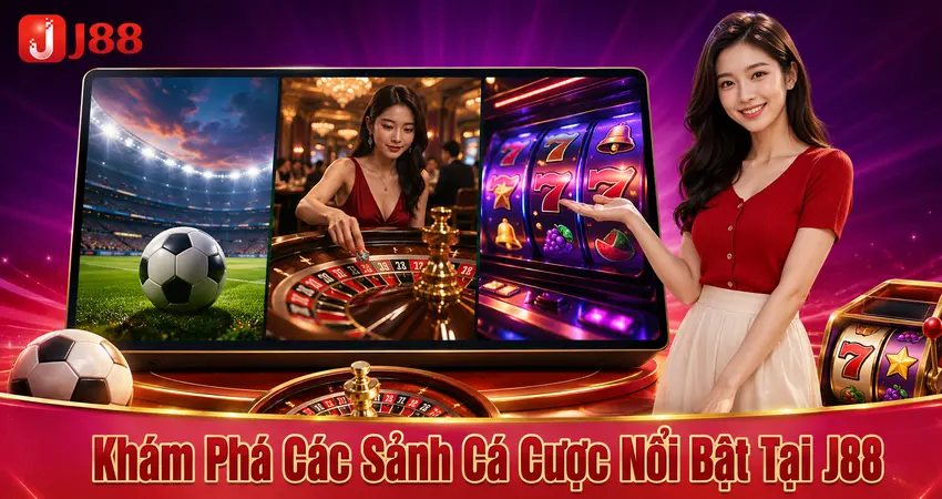 Khám Phá Các Sảnh Cá Cược Nổi Bật Tại J88